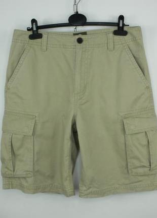 Плотные хлопковые карго шорты timeberland beige twill cargo shorts