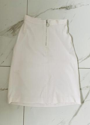Юбка миди белая