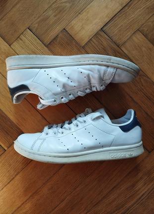 Белые кожаные кеды addas stan smith