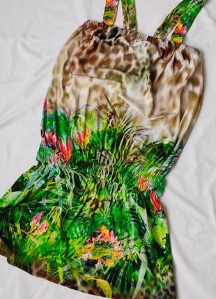 Новий яскравий сарафан туніка з тропічним принтом у стилі victoria's secret