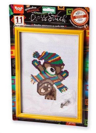Вишивка хрестиком на канві "cross stitch: ведмедик"