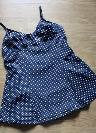 Моделирующий купальник-платье в горошек