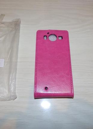 Кожаный чехол (флип) leather series для microsoft lumia 950