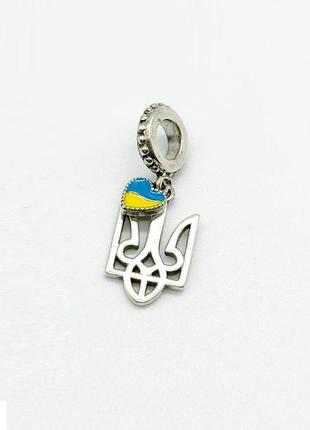 Серебряная подвеска со вставкой эмаль
