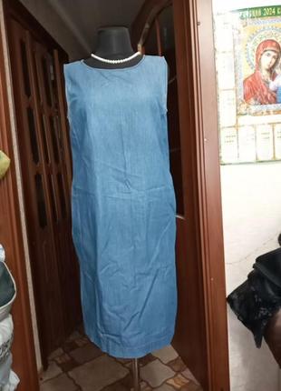 Платье джинс,котон,летний,р.50,48,46 китай ц.320 гр