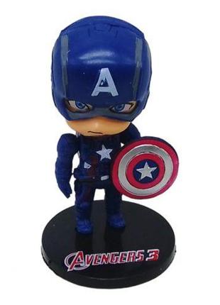Фігурка супергероя "капітан америка", міні, 9,5 см