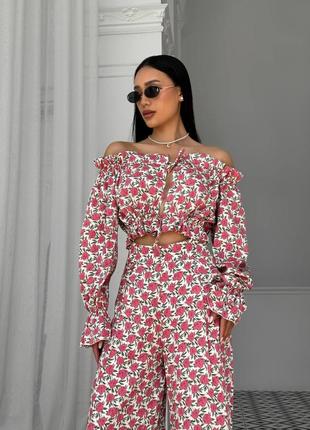 Костюм женский летний штапель