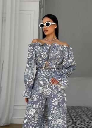Костюм женский летний штапель