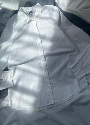 Рубашка белая h&amp;m