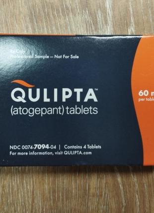 Qulipta (atogepant) tablets 60mg, 4 шт. - таблетки для попередження мігрені