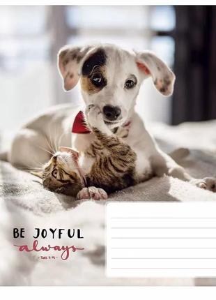 Зошит учнівський "be joyful always" 018-3263l-4 в лінію, 18 аркушів