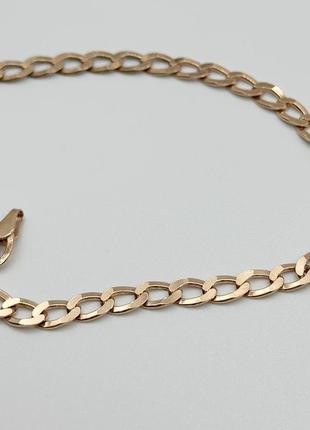 Серебряный браслет, плетение гурмет (панцирь) длинный