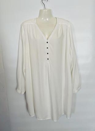 Белая блуза размер 58-60