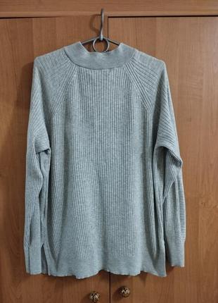 Джемпер m&s ворот на молнии кофта в составе вискоза
