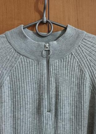 Джемпер m&s ворот на молнии кофта в составе вискоза