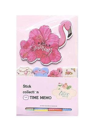 Бумажные стикеры фламинго bambi blt-601-1 для заметок