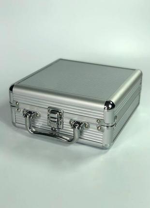 Домино в алюминиевом кейсе - набор игры для путешествия, 49×24×7см, арт.400032