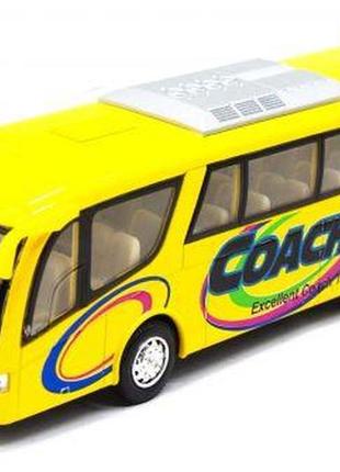 Інерційний автобус "coach" (жовтий)