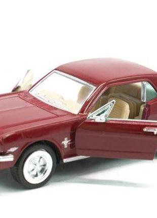 Машинка kinsmart "ford mustang 1964" (червона)
