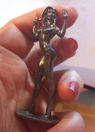 Статуэтка фигурка сувенир сплав олова девушка женщина эротика пр-во украина