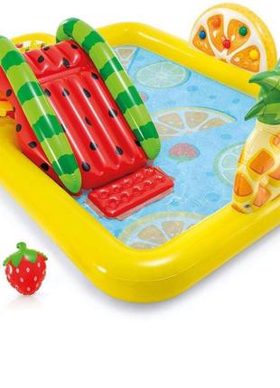 Детский надувной игровой центр "фрукты" 57158 с ремкомплектом