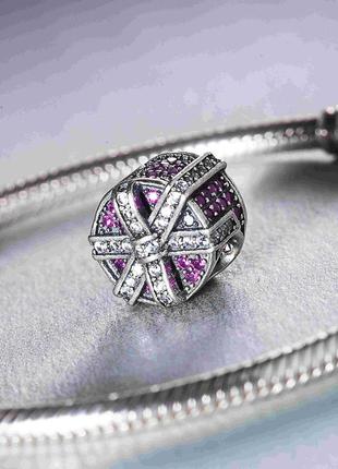 Серебряная подвеска "подарок" с фианитами