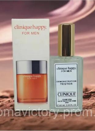 Clinique happy for men - чоловічі парфуми 60 мл (парфумована вода) тестер франція