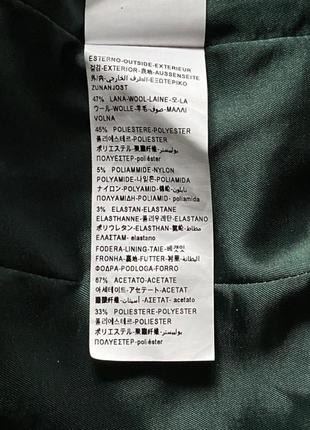 Шерстяной жакет пиджак united colors of benetton италия в клетку серый люкс бренд