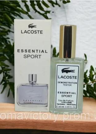 Lacoste essential sport 60 мл - духи для мужчин (лакоста эссенциал спорт) тестер франция