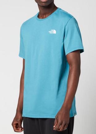 Футболка the north face mens simple dome t-shirt - storm blue/tnf white