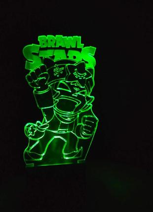 3d-світильник сенді, sandy, бравел старс, 3д-нічник, кілька підсвічувань (на пульті)