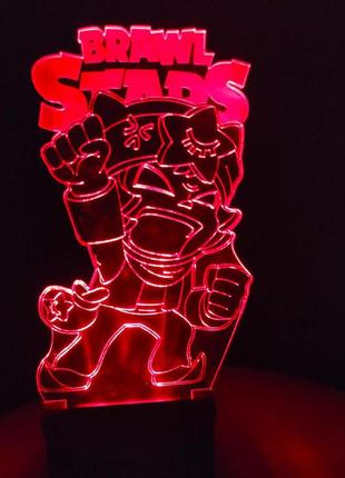 3d-світильник сенді, sandy, бравел старс, 3д-нічник, кілька підсвічувань (на пульті)4 фото