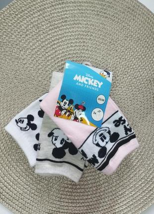 Носки на девочку mickey, размер 35/38, комплект
