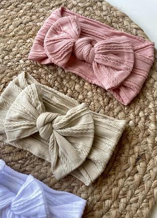 Повʼязка дитяча на голову бант