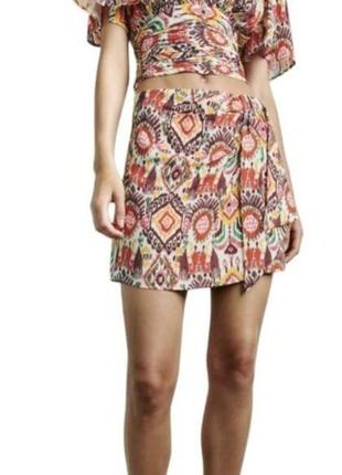 Юбка шорты zara с льном