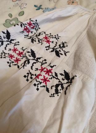 Рубашка вышитая женская старинная вышиванка полтавщина
