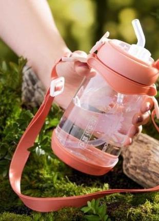 Пляшка для води дитяча ardesto llama ar-2250-pl 500 мл рожева