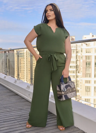 Літній повсякденний жіночий костюм норма, батал