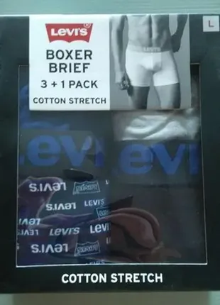 Трусы мужские levi's cotton boxer briefs