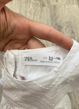 Футболка рубашка блуза zara размер 3 - 4 года 104 см
