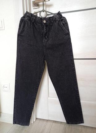 Фірмові модні графітові джинси мом mom штани h&m для дівчинки 10-11 років зріст 146