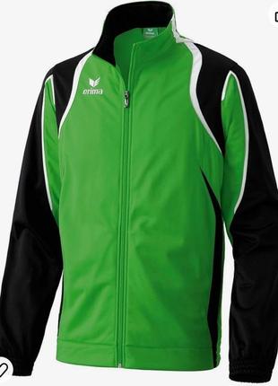 12-14 років s-xs кофта олімпійка спортивна зелена з чорним на підлітка erima