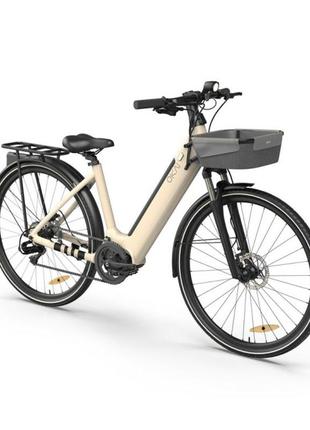 Електровелосипед okai eb10 beige 28', 250w велосипед з електродвигуном, електричний велосипед дорослий