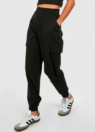 Женские брюки,джоггеры,из умного стрейча карго галифе1 фото