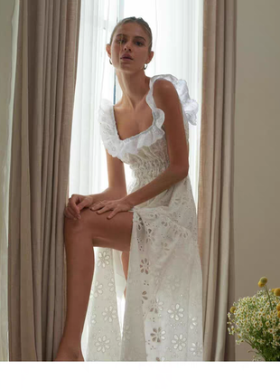 Біла сукня прошва love moschino белое кружевное платье
