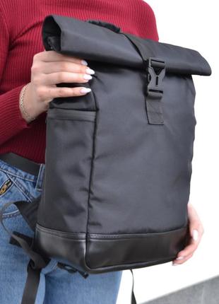 Рюкзак roll top чоловічий-жіночий для ноутбука міський рол топ, великий рюкзак для подорожей