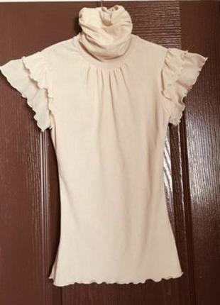 Топ сетка с горловиной и крылышками