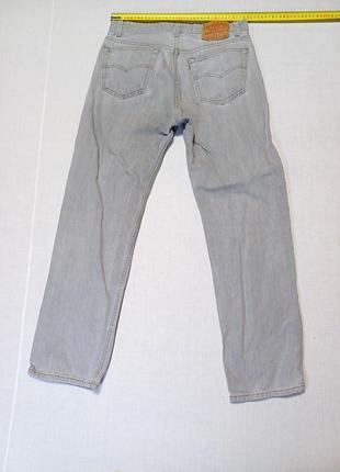 Джинсы свет серые vintage винтажные талия 78 см levis 501 501-0658 w33 l30 made in ausa cупер стильные