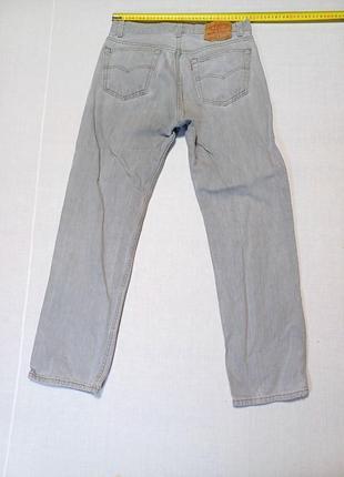 Джинси світло сірі vintage вінтажні талія 78 см levis 501 501-0658 w33 l30 made in usa cупер стильні