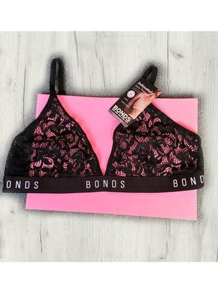 Чорний мреживний ліфчик без паралону